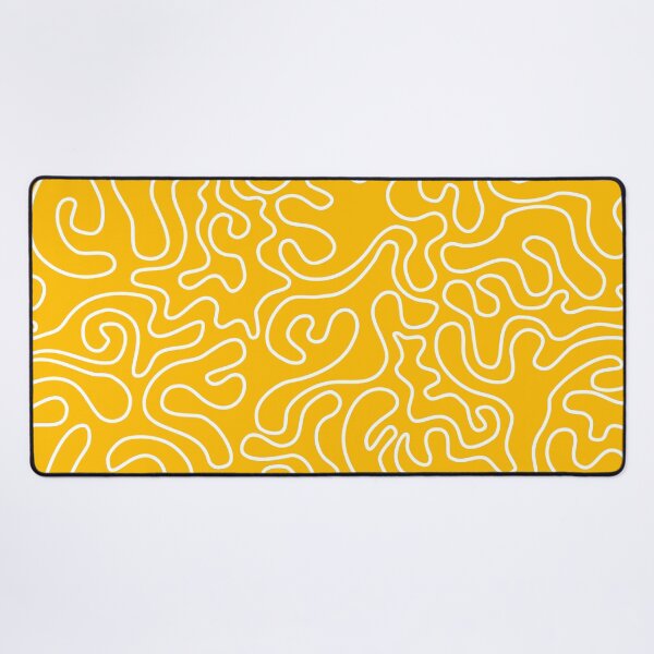 Item preview, Random abstract camouflage pattern in yellow and white designed and sold by CiniArt.