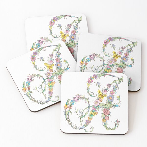 Artikelvorschau, Blumenbuchstabe A entworfen und verkauft von fairytaleprints.