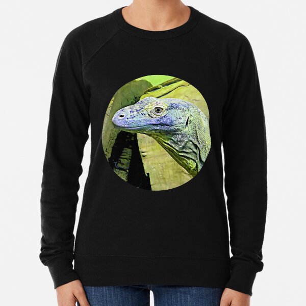 Monitor Lizard Portrait Lightweight Sweatshirt
