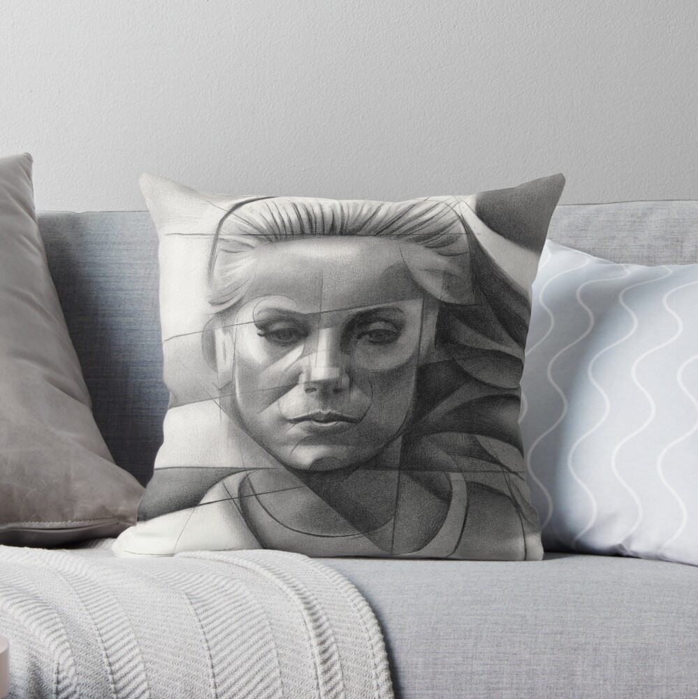 Catherine Deneuve Throw Pillow