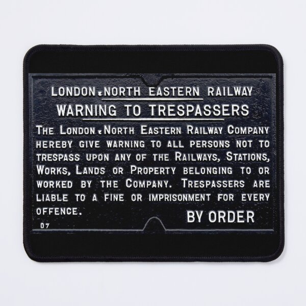 Item preview, Vintage LNER Railway Trespass sign designed and sold by Random Railways.