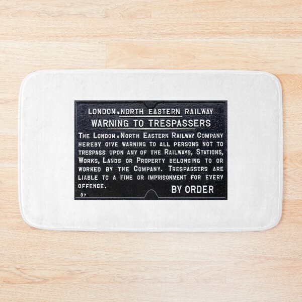 Item preview, Vintage LNER Railway Trespass sign designed and sold by Random Railways.