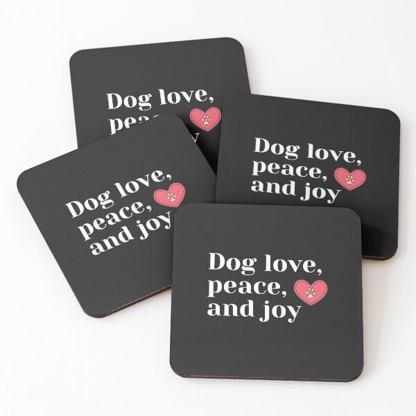 Item preview, Dog Love Peace Joy - A Classic design for all dog lovers  designed and sold by Doggymadness.