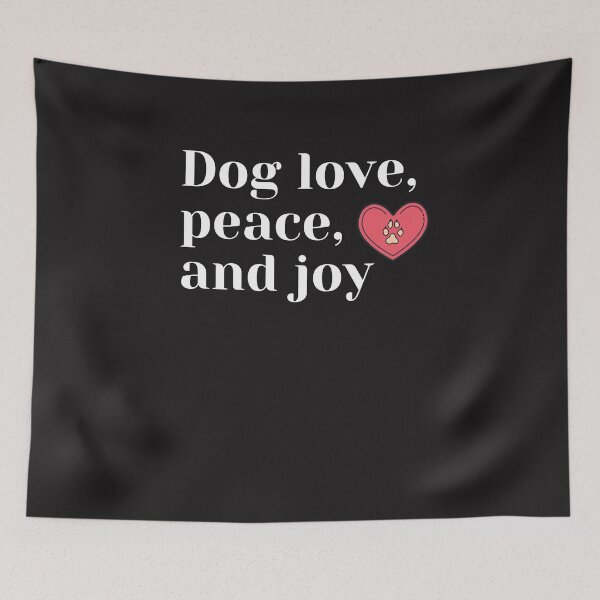Item preview, Dog Love Peace Joy - A Classic design for all dog lovers  designed and sold by Doggymadness.