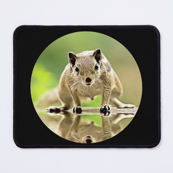 Item preview, Indian Palm Squirrel Portrait designed and sold by RevolutionInPaint.
