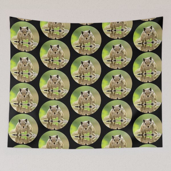 Item preview, Indian Palm Squirrel Portrait designed and sold by RevolutionInPaint.