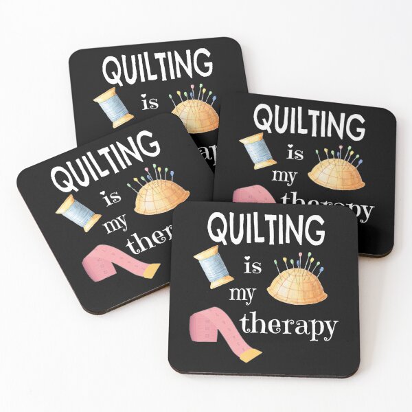 Item preview, Funny Sewing for Quilter Quilting is My Therapy designed and sold by AloisSinger.