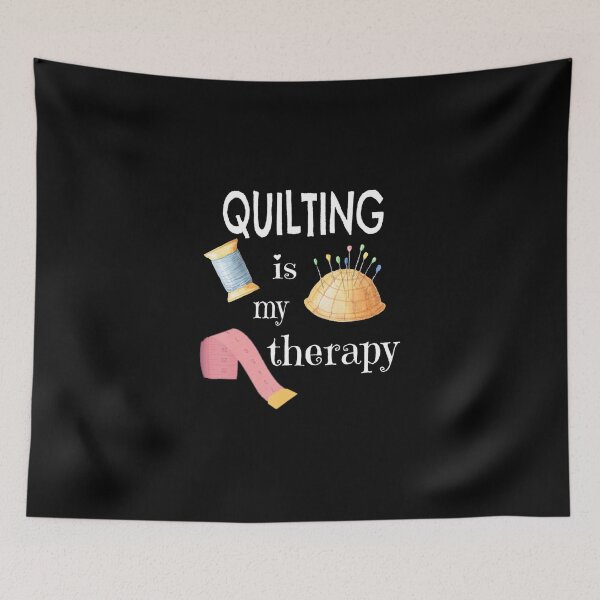 Item preview, Funny Sewing for Quilter Quilting is My Therapy designed and sold by AloisSinger.