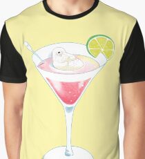 Otter in Cocktail Graphic T-Shirt