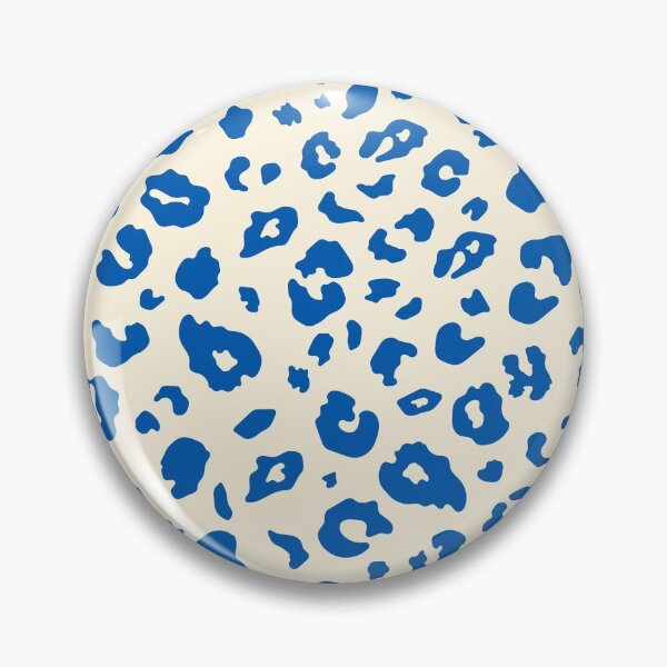 Item preview, Leopard Spots in Cobalt Blue and Cosmic Latte Beige  designed and sold by cadinera.