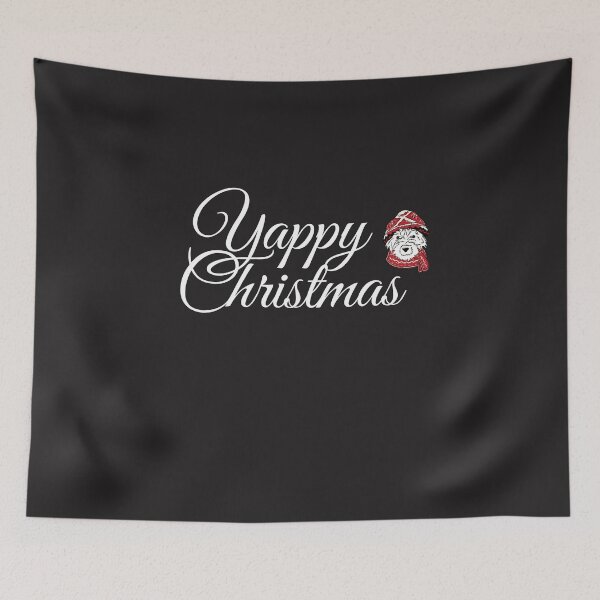 Item preview, Yappy Christmas - A classic christmas design for dog lovers everywhere designed and sold by Doggymadness.
