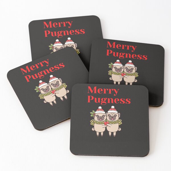 Item preview, Merry Pugness - A classic christmas design for pug lovers everywhere designed and sold by Doggymadness.