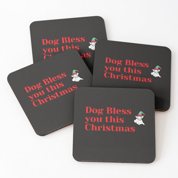 Item preview, Dog bless you this christmas - classic christmas dog design designed and sold by Doggymadness.