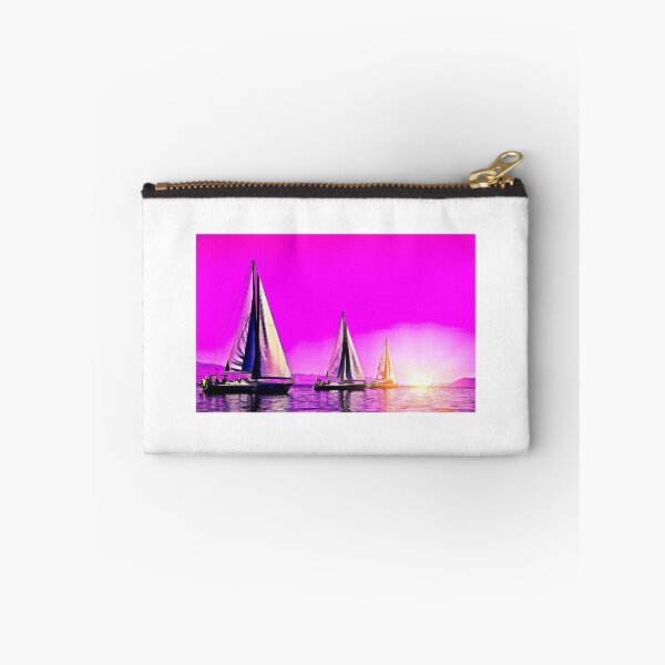 Item preview, scenic ocean scene set against  a pink sunset designed and sold by mrtom414.
