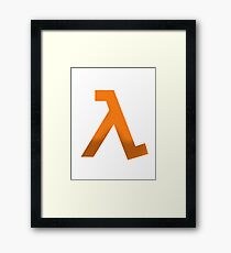 Half life logo shirt Framed Print