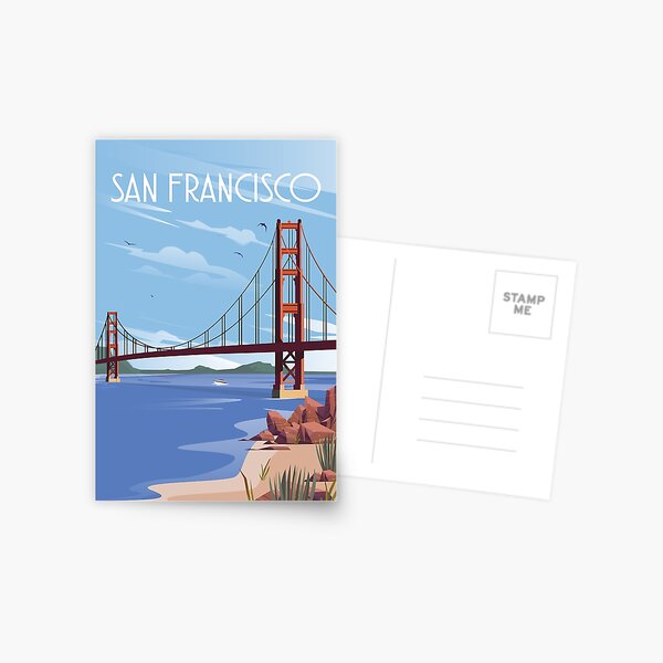  San Francisco Postcard Building Set, Valentines Day