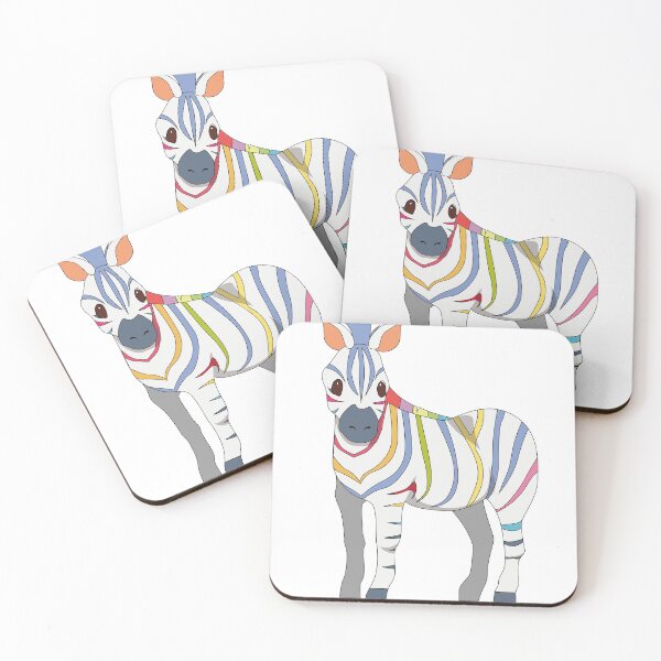 Item preview, Rainbow colored zebra designed and sold by Queengood.