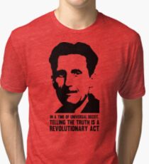 Truth is Revolutionary - George Orwell Tri-blend T-Shirt
