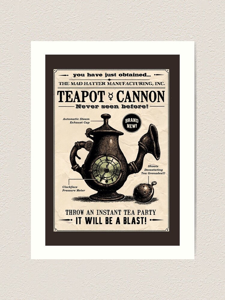 "Teapot Cannon (Alice Madness Returns)" Art Print for Sale by