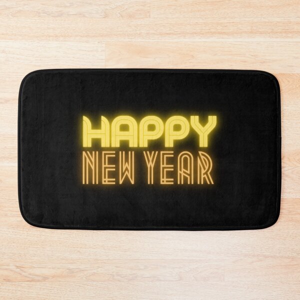 Item preview, Happy New Year Orange Neon Style designed and sold by trendingatees.
