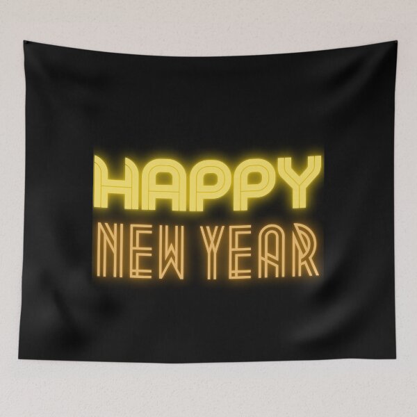 Item preview, Happy New Year Orange Neon Style designed and sold by trendingatees.
