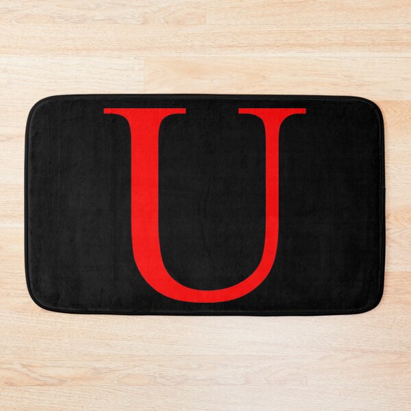 Item preview, The Letter U Red on Black 5748 designed and sold by Art in My Loft.