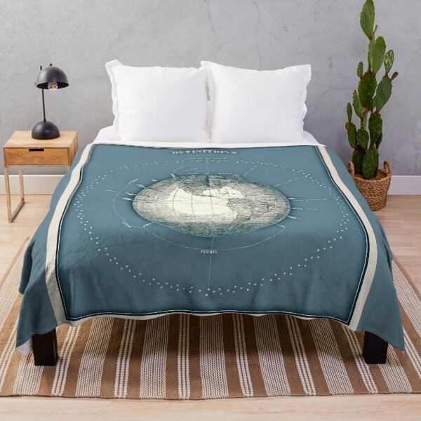 Item preview, Vintage Cyan Tone Old Illustration Of Planet Earth designed and sold by TrulyEpoque.