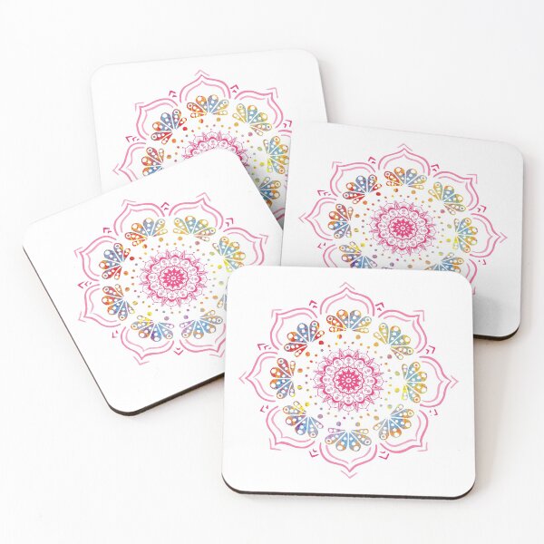Item preview, Sweet colours seamless mandala pattern designed and sold by Trianglegreen.