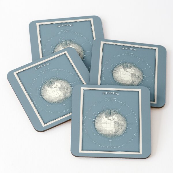 Item preview, Vintage Cyan Tone Old Illustration Of Planet Earth designed and sold by TrulyEpoque.