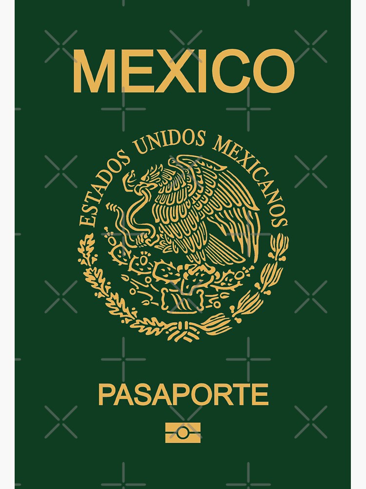 Mexico Passport Biometric 2021 Sticker For Sale By HAKVS Redbubble   Bg,f8f8f8 Flat,750x,075,f Pad,750x1000,f8f8f8 