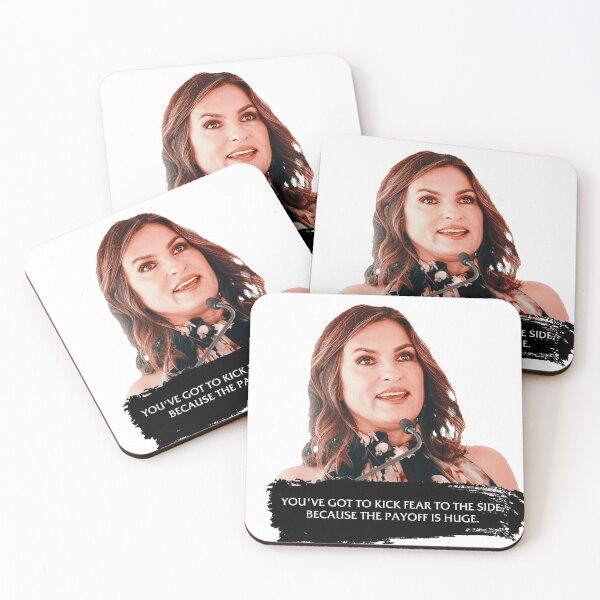 Item preview, You've got to kick fear to the side - Mariska Hargitay designed and sold by chxstainiac-.