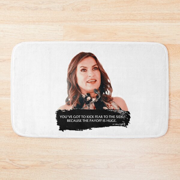 Item preview, You've got to kick fear to the side - Mariska Hargitay designed and sold by chxstainiac-.