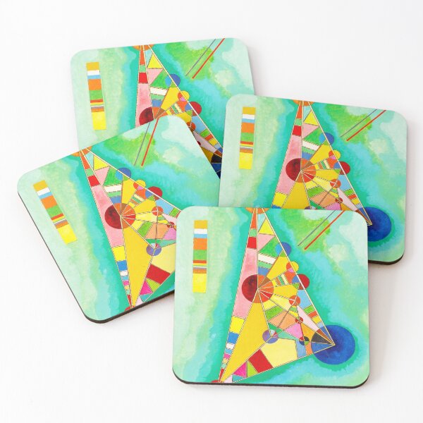 Item preview, KANDINSKY HD - Multi Colored Triangle 1927 Art  designed and sold by Go Logo Designs.