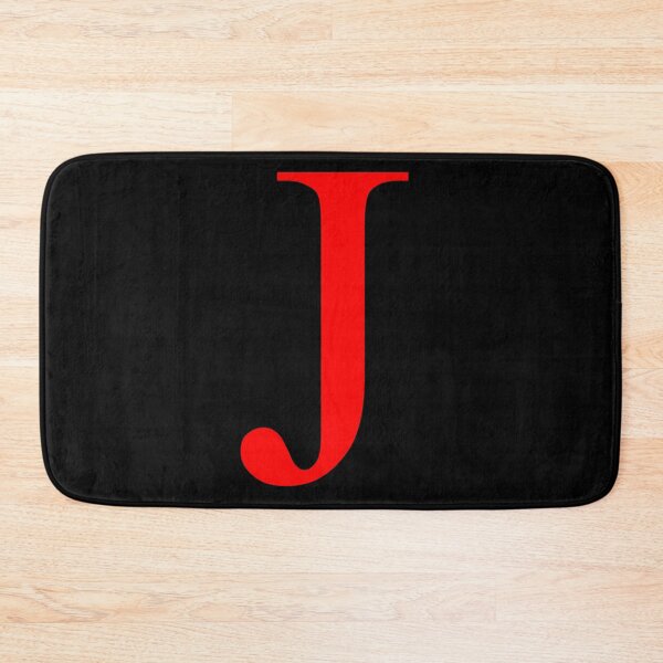 Item preview, The Letter J Red on Black 5748 designed and sold by Art in My Loft.