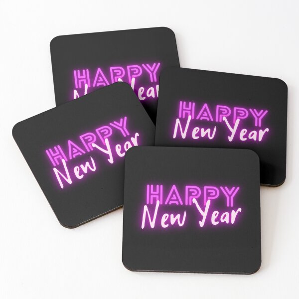 Item preview, Happy New Year Pink Neon Style designed and sold by trendingatees.