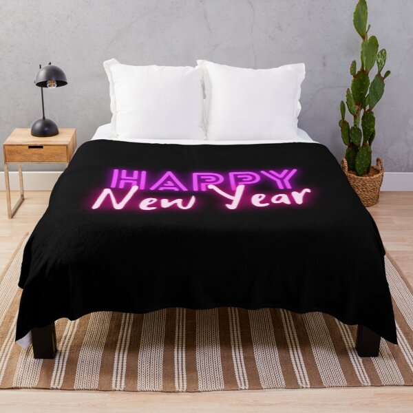 Item preview, Happy New Year Pink Neon Style designed and sold by trendingatees.
