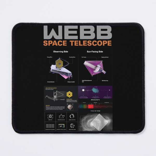 Item preview, James Webb Space Telescope Hexagon Mirror Launch designed and sold by marboywonderboy.