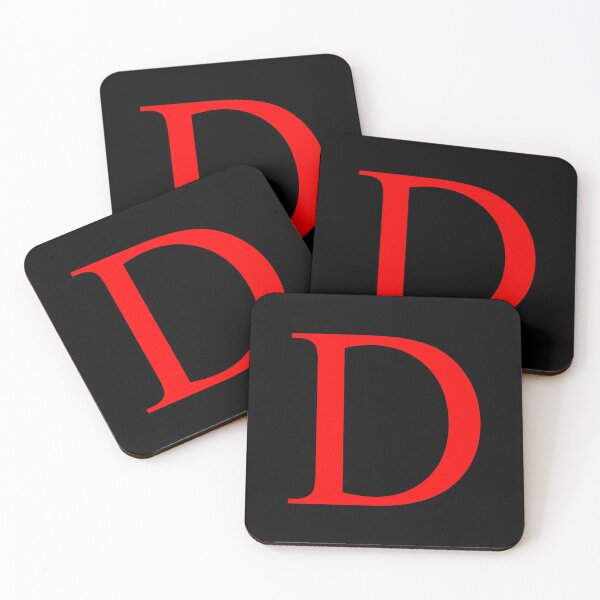Item preview, The Letter D Red on Black 5748 designed and sold by Art in My Loft.