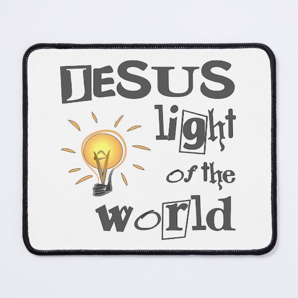 Item preview, Christian Quote - Jesus Light of the World designed and sold by simplydesignart.