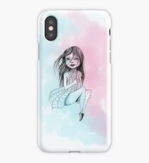 Girl in a dream iPhone Case