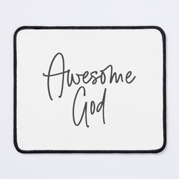 Item preview, Christian Design - Awesome God in Modern Eroded Font designed and sold by simplydesignart.