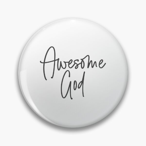 Item preview, Christian Design - Awesome God in Modern Eroded Font designed and sold by simplydesignart.