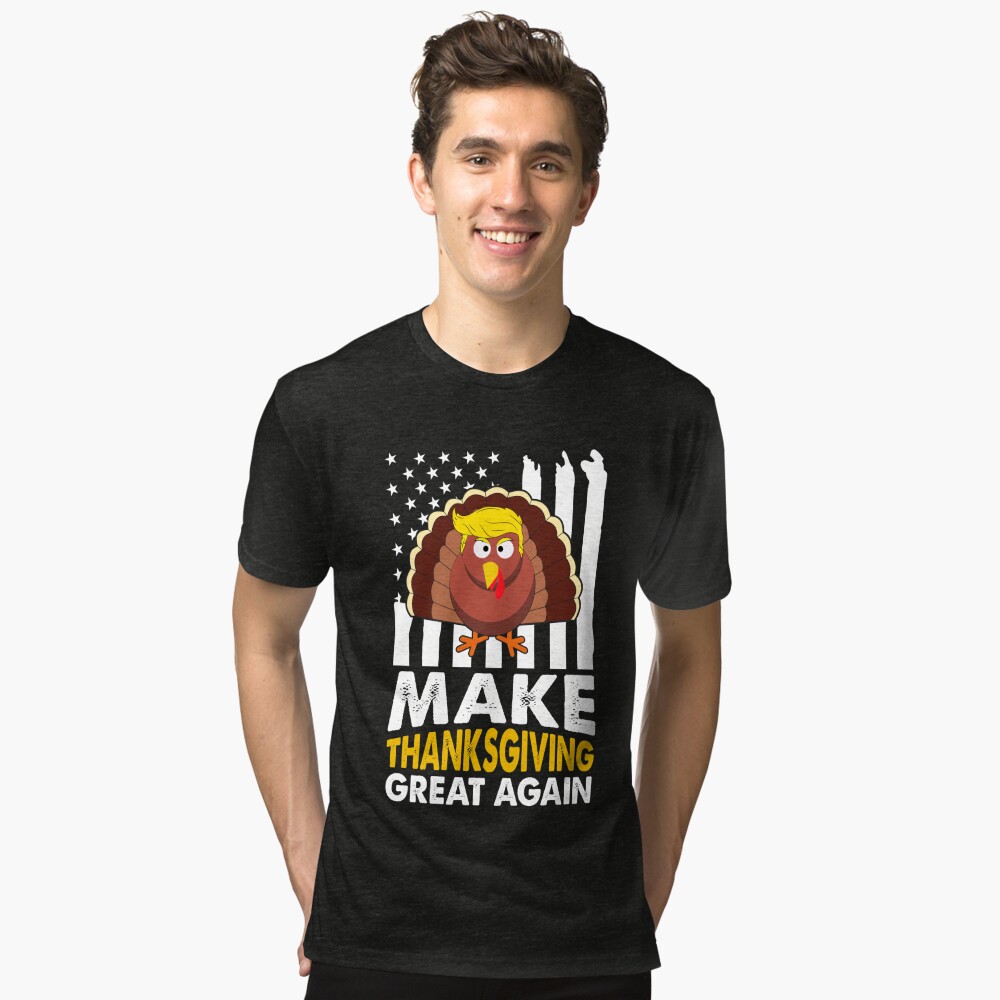 Make Thanksgiving Great Agains Trump Holiday Turkey 2024 Tee Photographic  Print for Sale by creatordesigns1