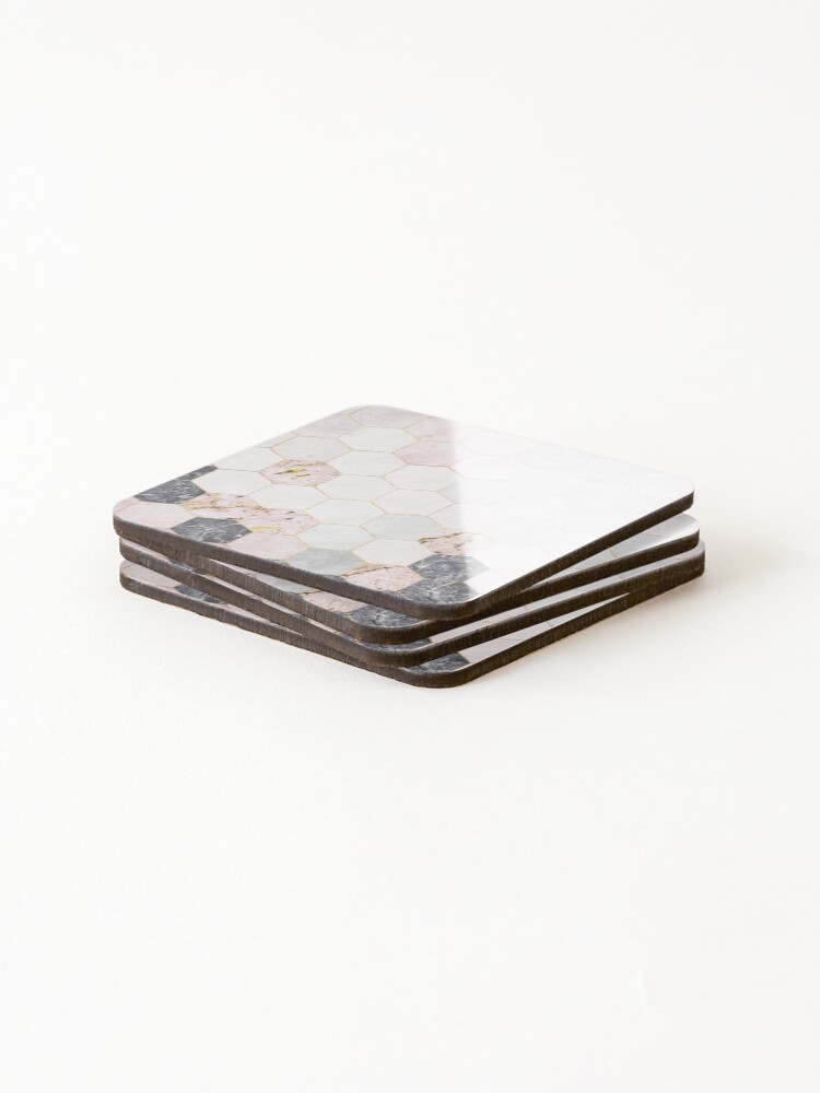 Thumbnail 4 of 5, Coasters (Set of 4), Abstract Marble designed and sold by touchesofdesign.