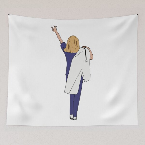 Item preview, Graduation blue srub white coat designed and sold by Mermaidssparkle.
