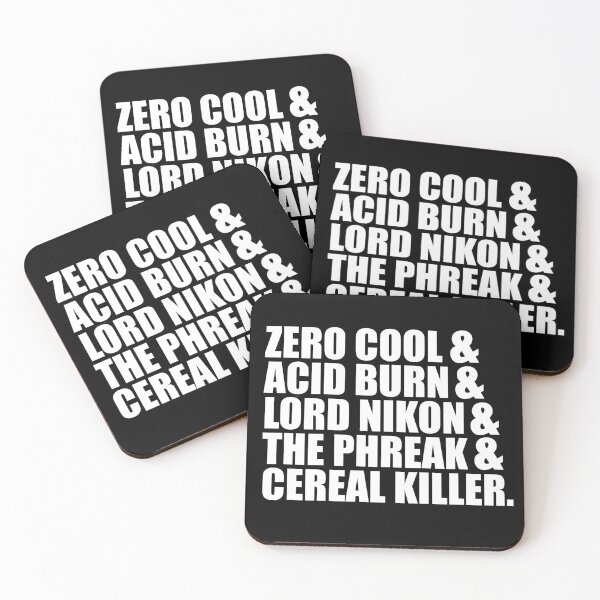 Item preview, Zero cool & Acid Burn & Lord Nikon & The Phreak & Cereal Killer designed and sold by barrelroll909.