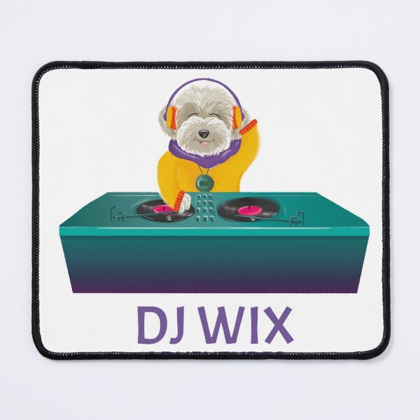 Item preview, DJ Wix on the decks designed and sold by DJWix.