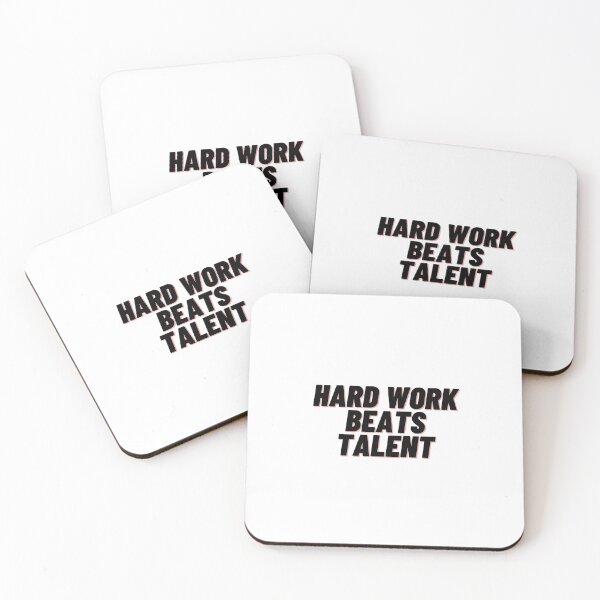Item preview, Hard Work Beats Talent designed and sold by Cubezz.