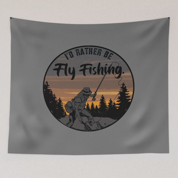 Item preview, I'd Rather Be Fly Fishing design for Fisherman and Anglers designed and sold by LifeCrush.