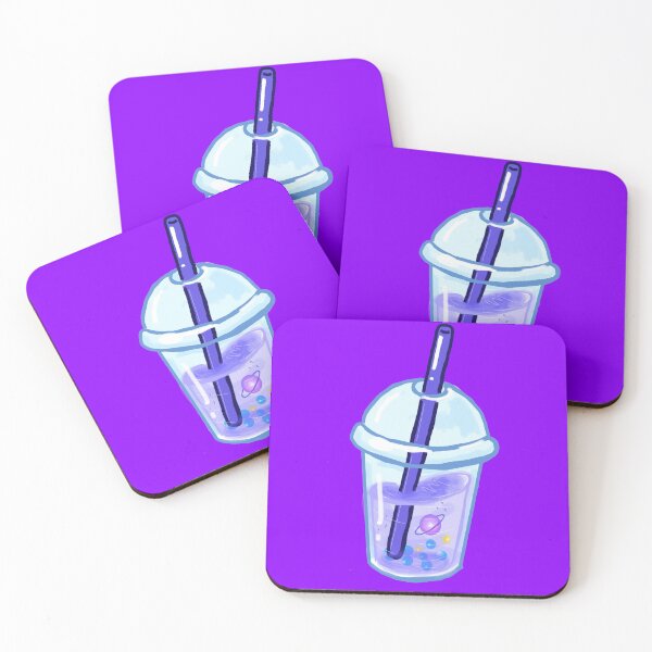 Item preview, Bubble tea -  Space planet tea dark purple designed and sold by DemonicGloom.
